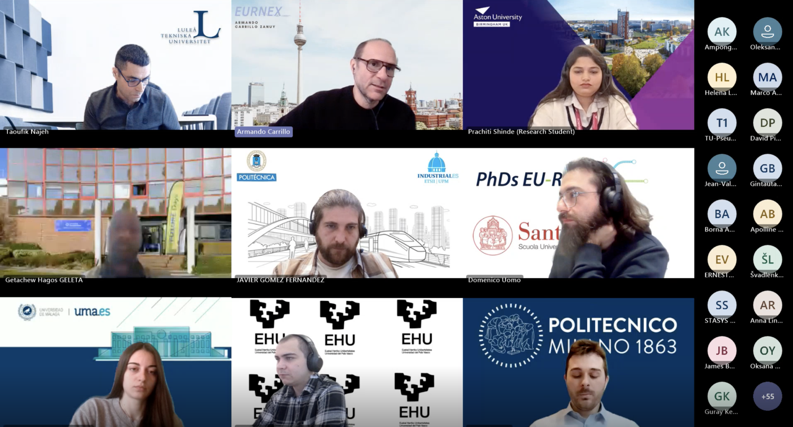 Webinar Report: Academics for Rail & PhD4Rail Projects 